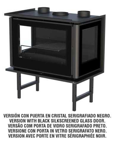 Estufa de Leña Insertable BRONPI Serie PARIS-70 3C Vision