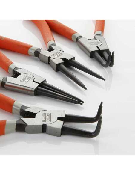 Juego de 4 Alicates para Arandelas 180mm en Blister Alyco Orange. REF 170584