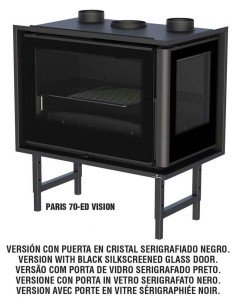 Estufa De Leña Insertable BRONPI Paris-70-ed | Hogar Cahersa