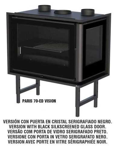 Estufa De Leña Insertable BRONPI Paris-70-ed | Hogar Cahersa