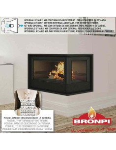 Estufa De Leña Insertable BRONPI Paris-70-ei | Hogar Cahersa