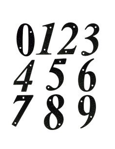 Número 7-4" Acero Negro AMIG