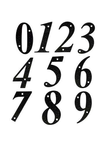 Número 5-4" Acero Negro AMIG