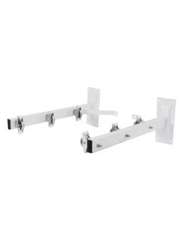 Tendedero de Pared Lateral AMIG Mod. 3 Acero Blanco Epoxi con Poleas
