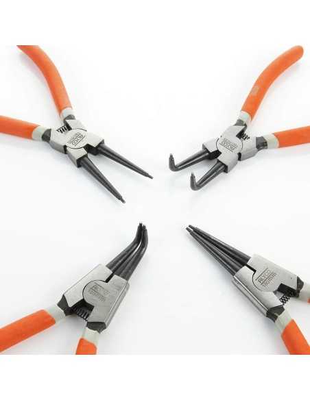 Juego de 4 Alicates para Arandelas 180mm en Blister Alyco Orange. REF 170584