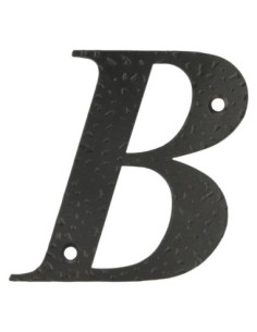 Letra B-4" Acero Negro AMIG