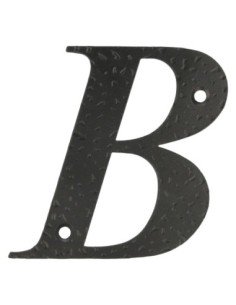 Letra B-4" Acero Negro AMIG