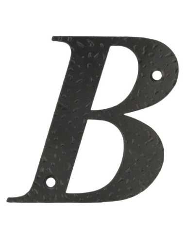 Letra B-4" Acero Negro AMIG