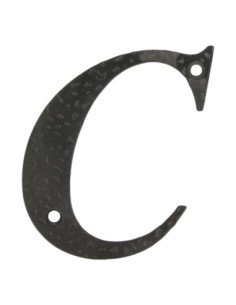 Letra C-4" Acero Negro AMIG