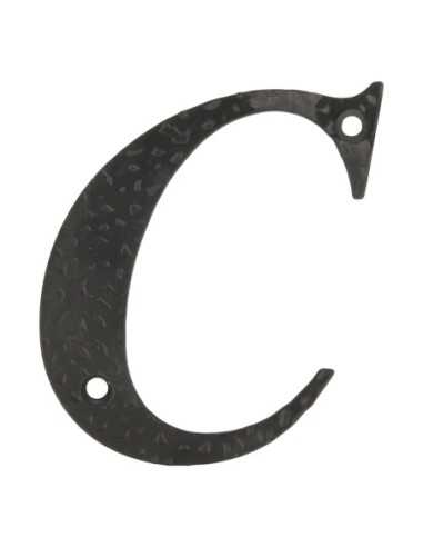 Letra C-4" Acero Negro AMIG