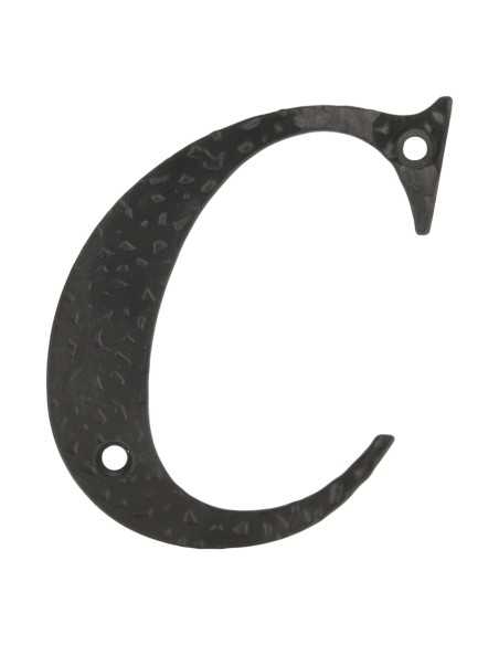 Letra C-4" Acero Negro AMIG