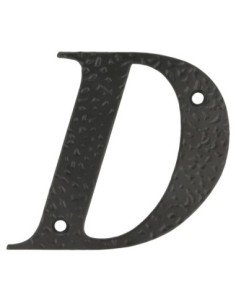 Letra D-4" Acero Negro AMIG