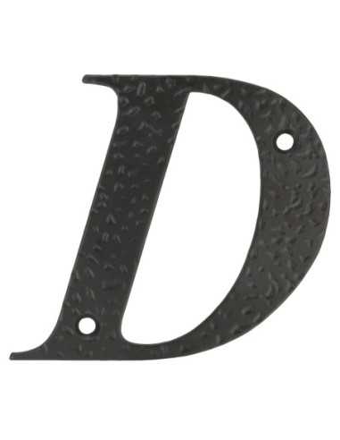 Letra D-4" Acero Negro AMIG