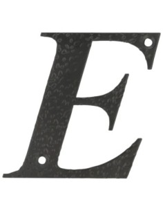 Letra E-4" Acero Negro AMIG