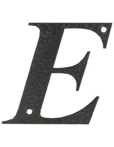 Letra E-4" Acero Negro AMIG