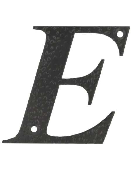 Letra E-4" Acero Negro AMIG