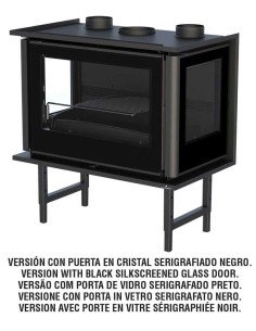 Estufa De Leña Insertable BRONPI Paris-90-3c | Hogar Cahersa 2