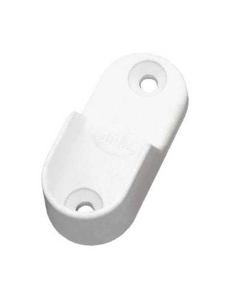 SOPORTE TUBO 7-30X15 Aluminio Blanco AMIG