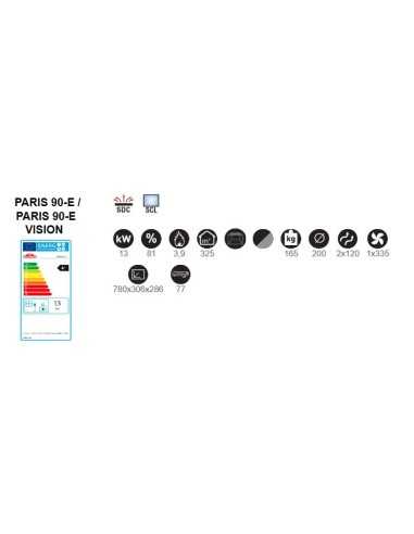 Estufa De Leña Insertable BRONPI Paris-90-ei | Hogar Cahersa