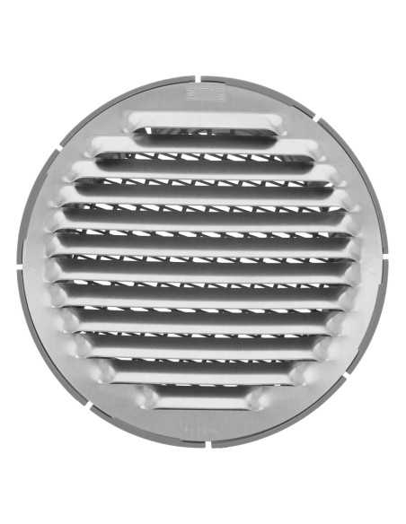Rejilla Ventilación AMIG 11 - Ø8 CM Aluminio Plata (B)