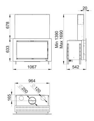 Estufa De Leña Insertable BRONPI Paris-90 Vi | Hogar Cahersa