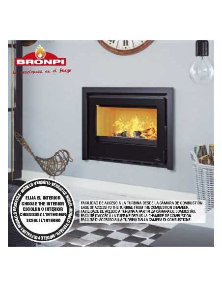Estufa De Leña Insertable BRONPI Cairo-70 Fr | Hogar Cahersa