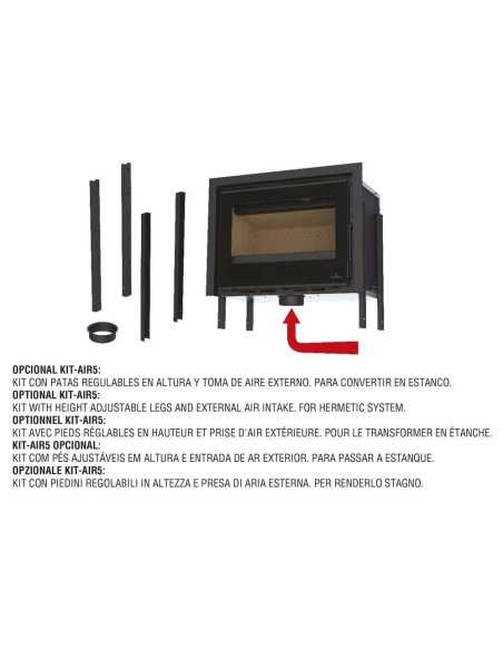 Estufa De Leña Insertable BRONPI Cairo-70 Fr | Hogar Cahersa