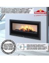 Estufa De Leña Insertable BRONPI Cairo-90 Fr | Hogar Cahersa