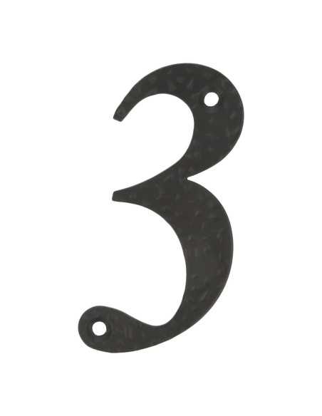 Número 3-4" Acero Negro AMIG