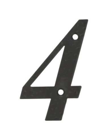 Número 4-4" Acero Negro AMIG
