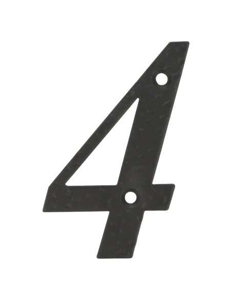 Número 4-4" Acero Negro AMIG