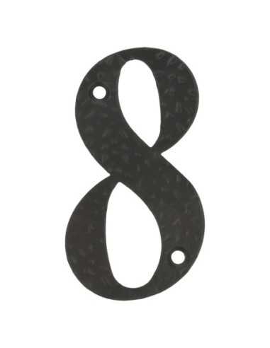 Número 8-4" Acero Negro AMIG