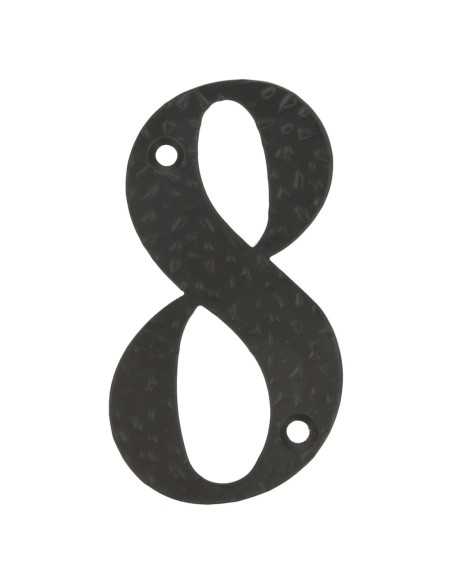 Número 8-4" Acero Negro AMIG