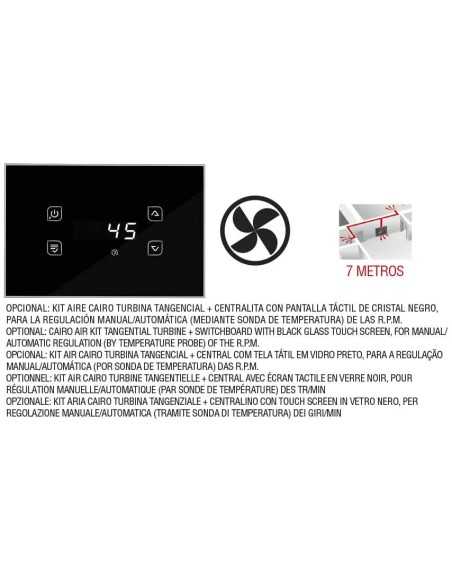 Estufa De Leña Insertable BRONPI Cairo-90-ed | Hogar Cahersa