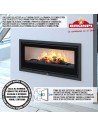 Estufa De Leña Insertable BRONPI Cairo-110 F | Hogar Cahersa