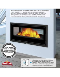 Estufa De Leña Insertable BRONPI Cairo-110-d | Hogar Cahersa
