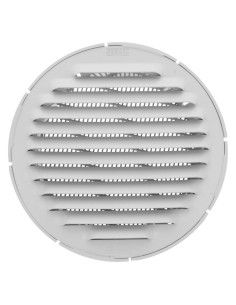 Rejilla Ventilación AMIG 11 - Ø10 CM Aluminio Blanco (B)
