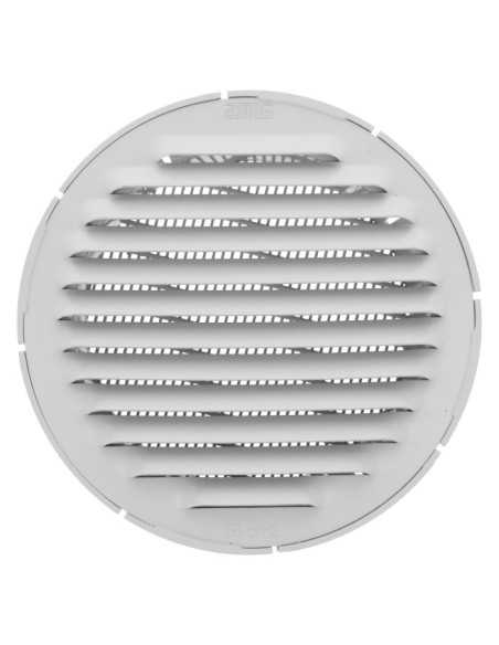 Rejilla Ventilación AMIG 11 - Ø10 CM Aluminio Blanco (B)