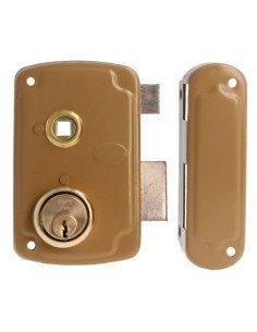 Cerradura AMIG 75UN-70 Esmaltado Oro Derecha