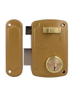 Cerradura AMIG 75U-70 Esmaltado Oro Izquierda