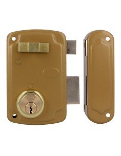 Cerradura AMIG 75U-70 Esmaltado Oro Derecha