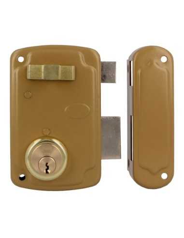 Cerradura AMIG 75U-70 Esmaltado Oro Derecha