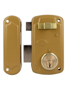 Cerradura AMIG 75U-60 Esmaltado Oro Izquierda