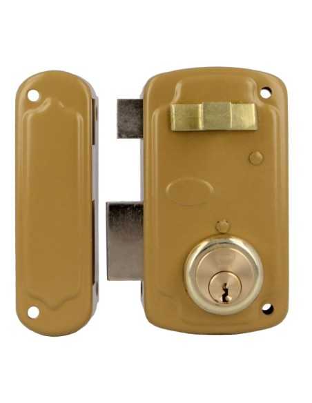 Cerradura AMIG 75U-60 Esmaltado Oro Izquierda