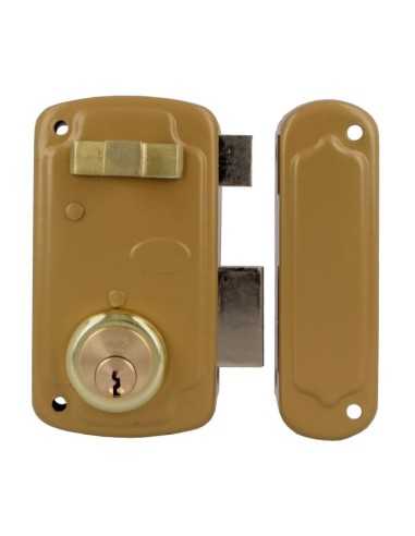 Cerradura AMIG 75U-60 Esmaltado Oro Derecha