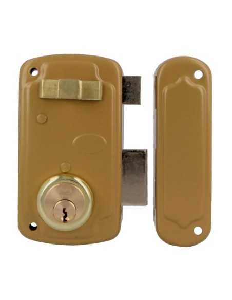 Cerradura AMIG 75U-60 Esmaltado Oro Derecha