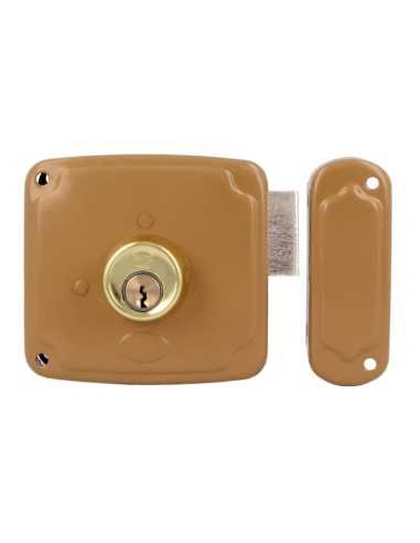 Cerradura AMIG 72PU-100 Esmaltado Oro Derecha