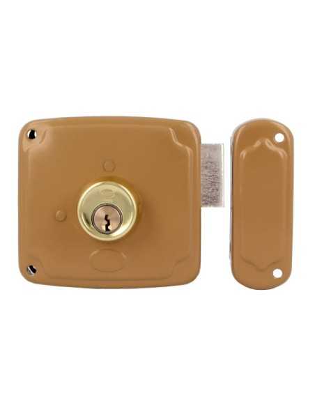 Cerradura AMIG 72PU-100 Esmaltado Oro Derecha
