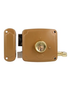 Cerradura AMIG 72U-80 Esmaltado Oro Izquierda