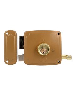 Cerradura AMIG 72U-80 Esmaltado Oro Izquierda